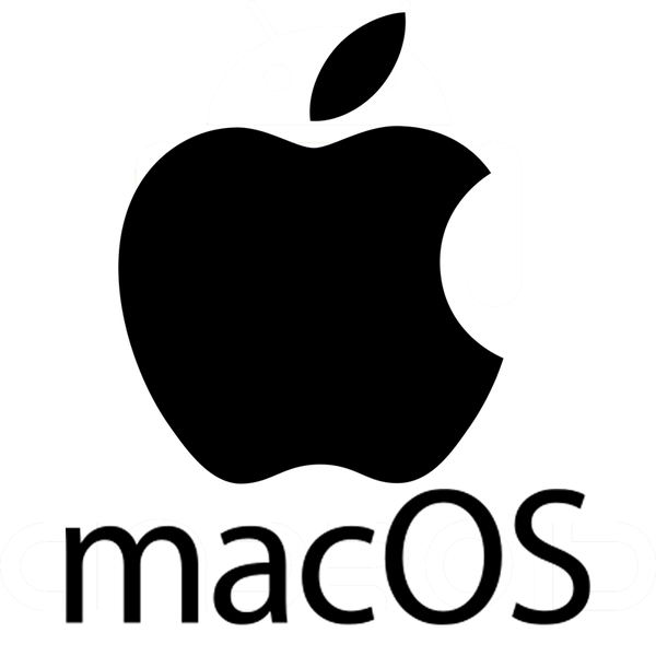 macos black transparent logo