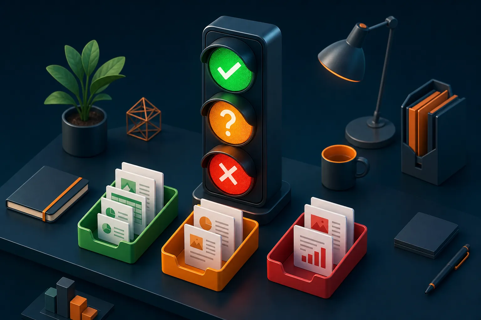Traffic light data classification system for AI usage - green amber red
