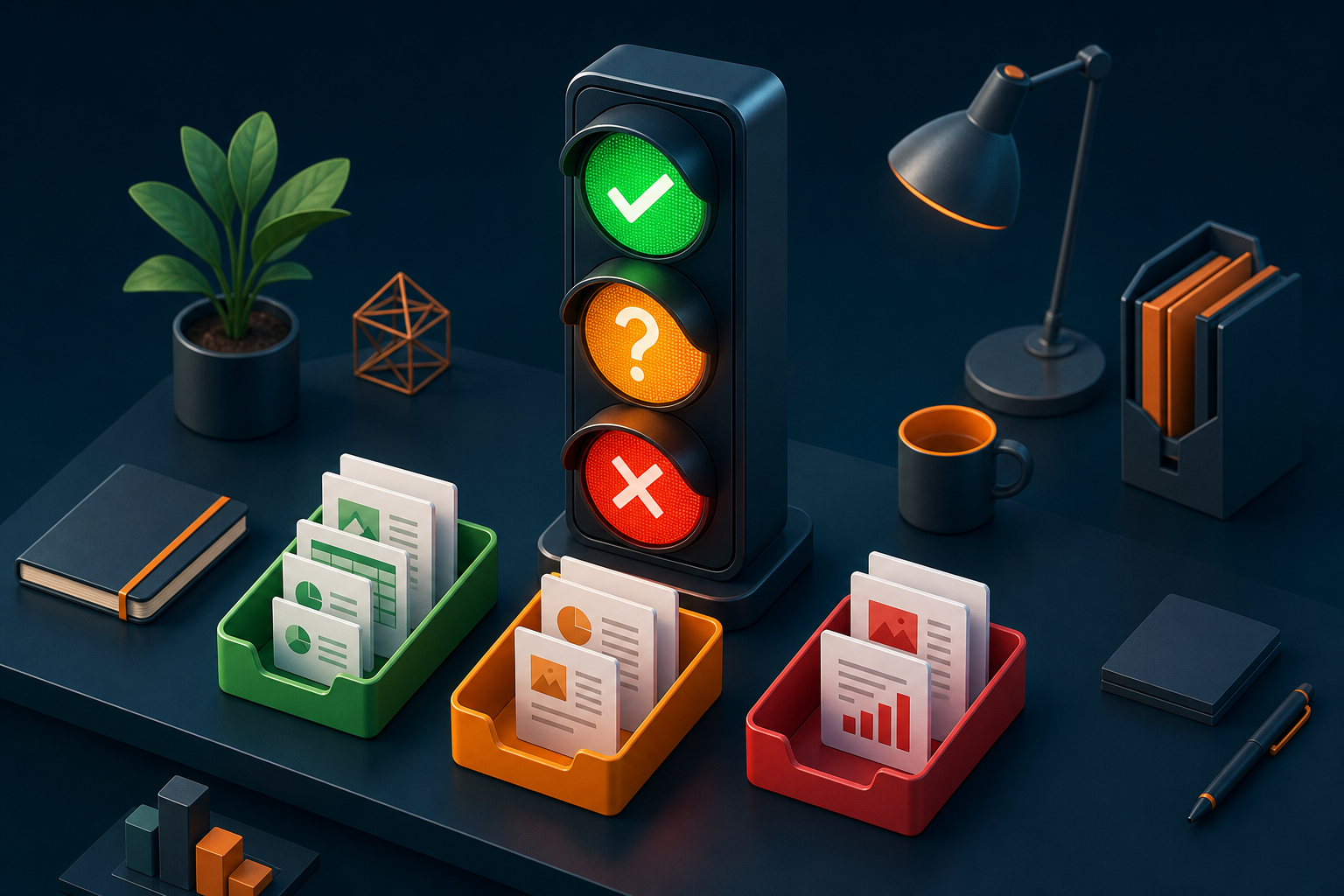 Traffic light data classification system for AI usage - green amber red